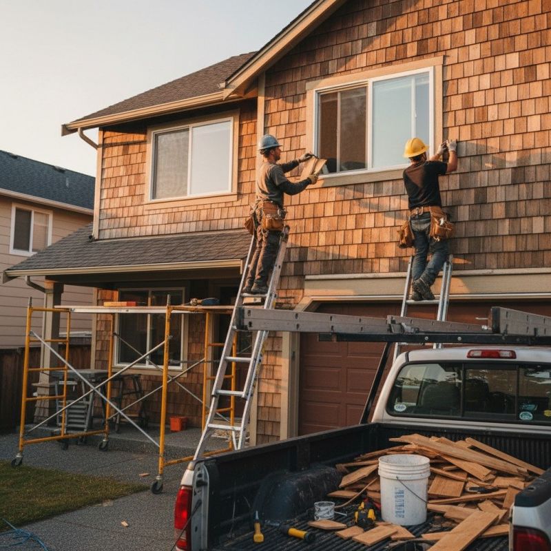 Cedar Siding Installation